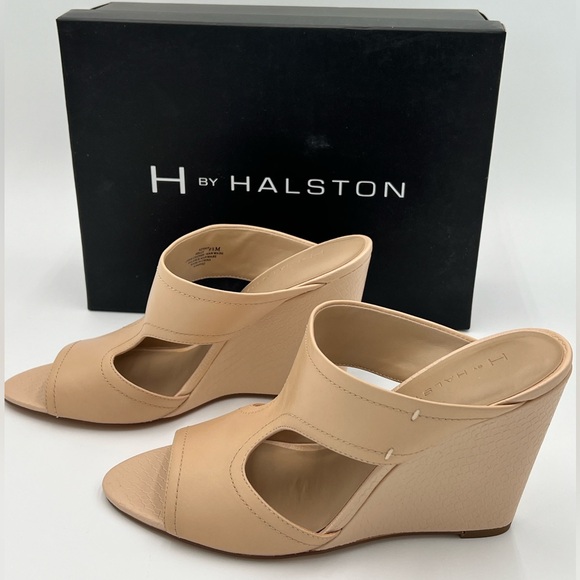 H BY HALSTON - Genuine Leather Holly Mules - Picture 4 of 8